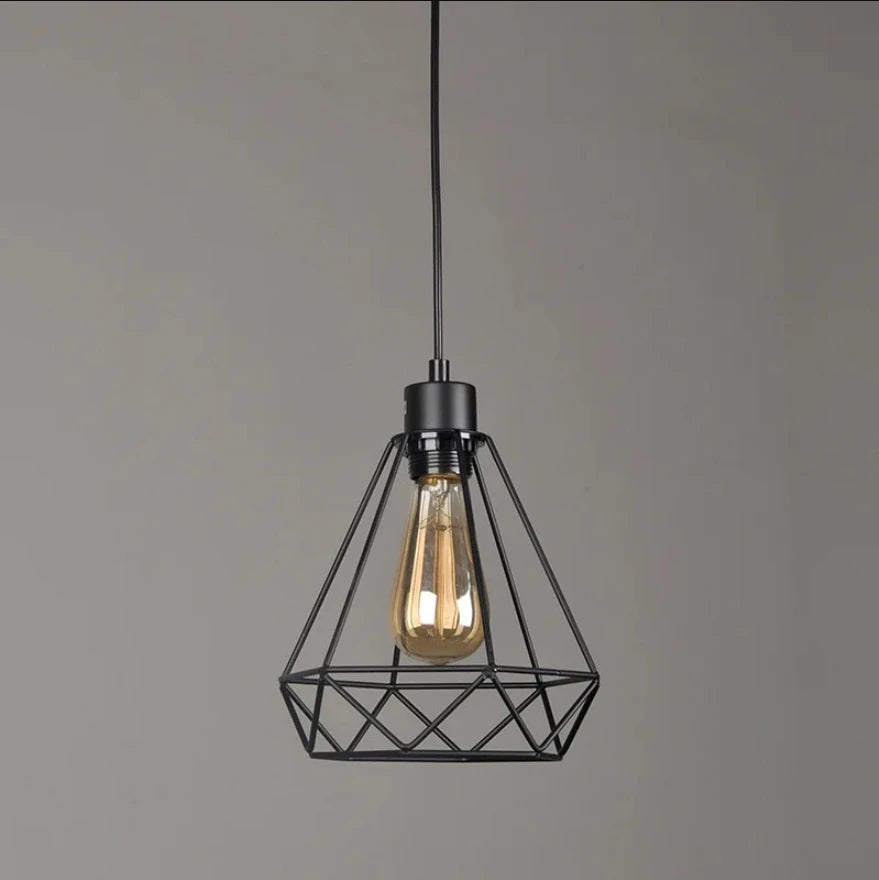 Geometric Pendant Light — Modern Iron Chandelier