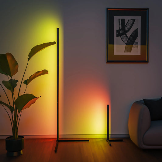 Smart RGB Floor Lamp — App-Controlled Ambient LED Mood Light