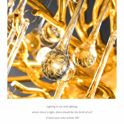 Modern Crystal Raindrop Chandelier — Elegant LED Ceiling Pendant Light