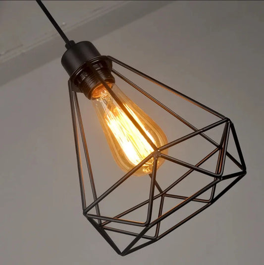 Geometric Pendant Light — Modern Iron Chandelier