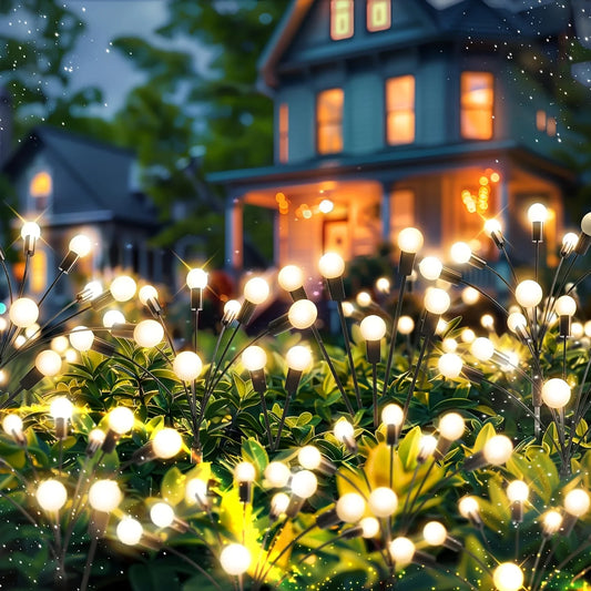 Firefly Garden Lights — Solar Powered LED Swing Lamps for Outdoor Decor
